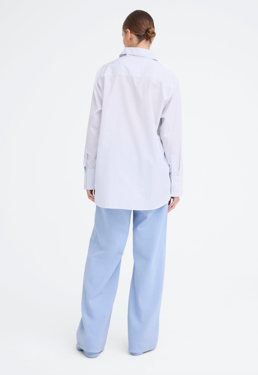 Jac + Jack Tanvi Shirt - Blue Shadow Stripe